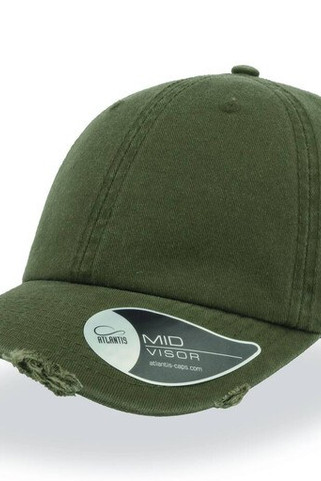 ATLANTIS HEADWEAR AT255 - Økologisk Vintage Baseballcaps i Bomull