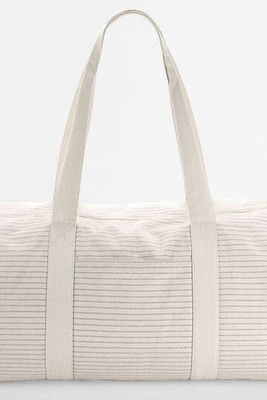 WESTFORD MILL WM258 - Sac Cylindrique en Coton Bio Rayé Élégant