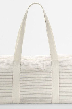 WESTFORD MILL WM258 - Sac Cylindrique en Coton Bio Rayé Élégant