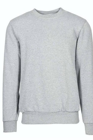 VESTI IT465 - Classic Ribbed Cotton Blend Crewneck Sweatshirt
