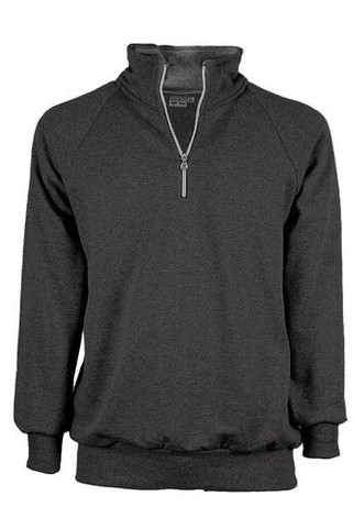VESTI IT503 - Comfort Fit Raglan Zip Neck Sweatshirt
