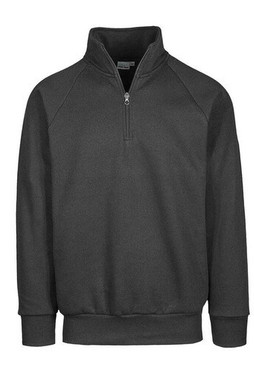 VESTI IT503 - Comfort Fit Raglan Zip Neck Sweatshirt