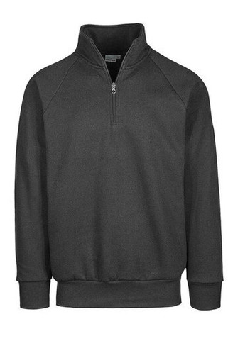 VESTI IT503 - Comfort Fit Raglan Zip Neck Sweatshirt