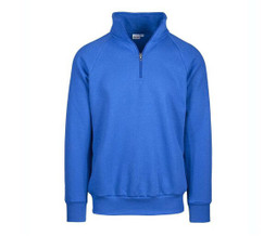 VESTI IT503 - Comfort Fit Raglan Zip Neck Sweatshirt