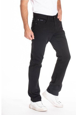 RICA LEWIS RL705 - Classic Black Denim Straight-Cut Jeans for Everyday