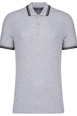 Kariban K272 - Polo de manga curta às riscas de homem