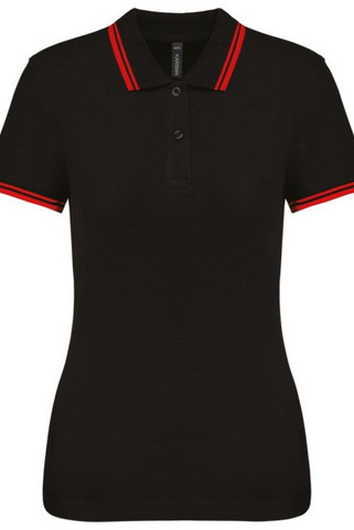 Kariban K273 - Ladies 2 striped short sleeved poloshirt
