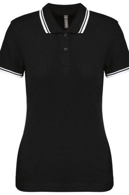 Kariban K273 - Polo de manga curta às riscas de senhora