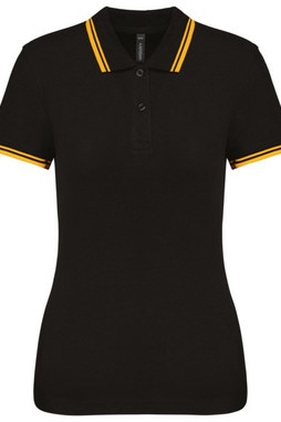 Kariban K273 - Ladies 2 striped short sleeved poloshirt