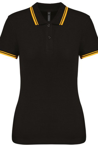 Kariban K273 - Ladies 2 striped short sleeved poloshirt