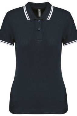 Kariban K273 - Ladies 2 striped short sleeved poloshirt