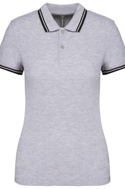 Kariban K273 - Ladies 2 striped short sleeved poloshirt