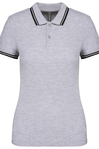 Kariban K273 - Ladies 2 striped short sleeved poloshirt