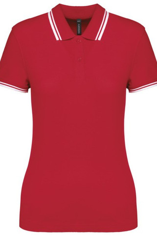 Kariban K273 - Ladies 2 striped short sleeved poloshirt