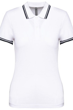 Kariban K273 - Ladies 2 striped short sleeved poloshirt