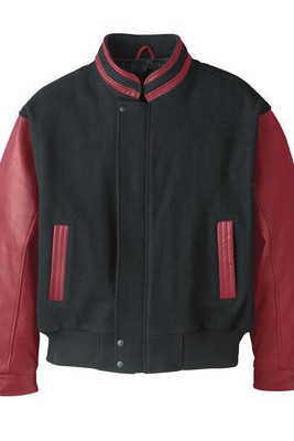 Canada Sportswear Genuine L00227 - Graduate Manteau En Melton Et Cuir