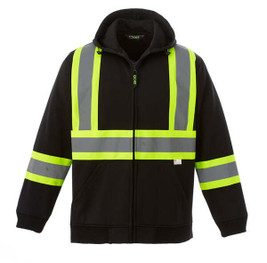 CX2 Hivis L00682 - Freedom Hi-Vis Full Zip Fleece Hoodie