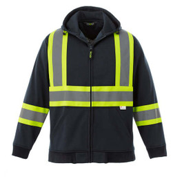 CX2 Hivis L00682 - Veste Polaire Sécurité Haute Visibilité