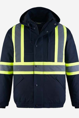 CX2 HiVis L01277 - Peterbuilt Blouson D’Aviateur Haute-Visibilité 3 En 1