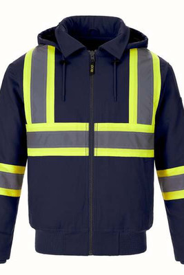 CX2 HiVis L01290 - Veste Bomber Hivis avec Doublure Sherpa