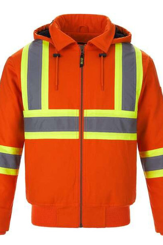 CX2 HiVis L01290 - Veste Bomber Hivis avec Doublure Sherpa
