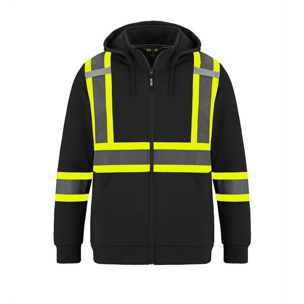CX2 HiVis L01380 - Infinity Hi-Vis Polyester Full Zip Hodie