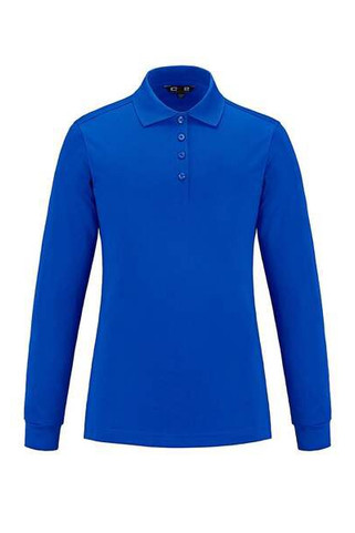 CX2 S05738 - Birdie Polo Mesh Piqué À Manches Longues pour femme