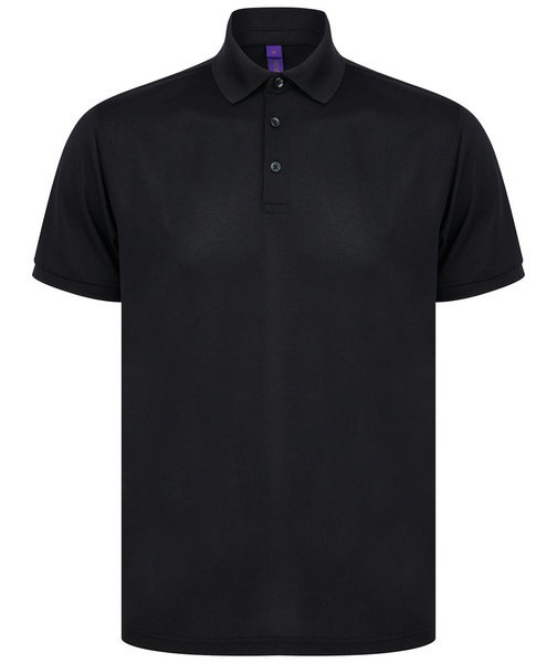 Henbury H465 - Men's recycled polyester polo shirt