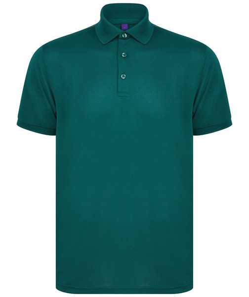 Henbury H465 - Men's recycled polyester polo shirt