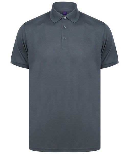 Henbury H465 - Men's recycled polyester polo shirt