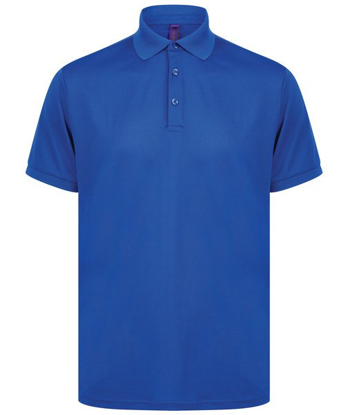 Henbury H465 - Herre genanvendt polyester polo shirt