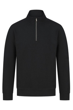Henbury H842 - Eco-Friendly Unisex Zipped Neck Sweatshirt