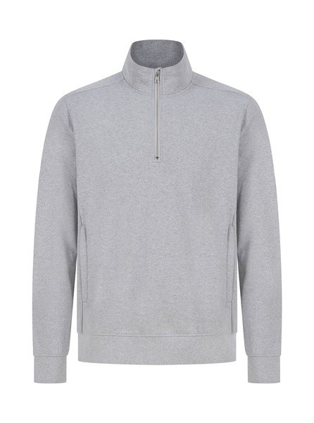 Henbury H842 - Eco-Friendly Unisex Zipped Neck Sweatshirt