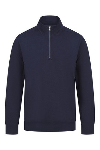 Henbury H842 - Eco-Friendly Unisex Zipped Neck Sweatshirt