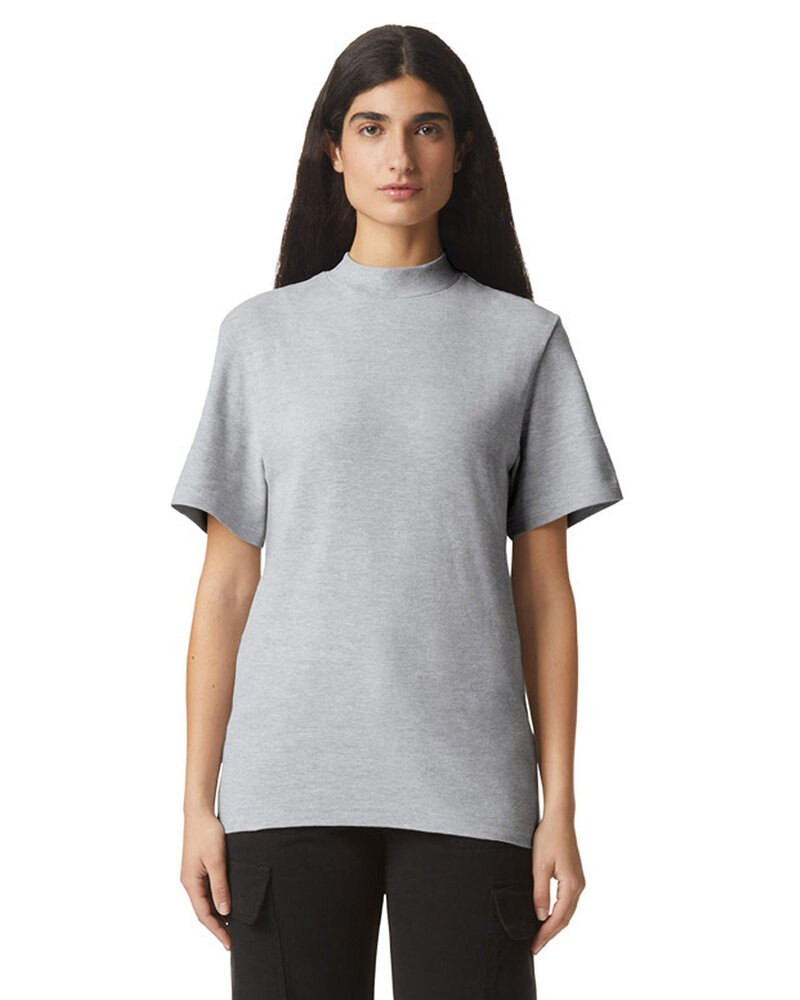 American Apparel 1PQ - Unisex Mockneck Pique T-Shirt