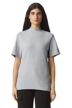 American Apparel 1PQ - Unisex Mockneck Pique T-Shirt