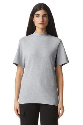 American Apparel 1PQ - Unisex Mockneck Pique T-Shirt