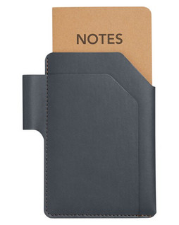 Harriton M006 - Eco-Friendly Italian PU Notebook Jotter with Pen Loop
