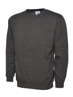 Radsow by Uneek UC211 - Womens Ultra Soft Charcoal Crew Neck Sweatshirt