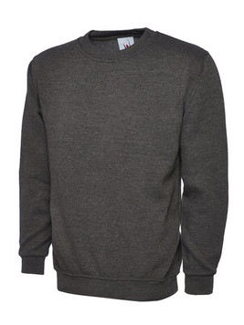 Radsow by Uneek UC211 - Women's Ultra Soft Charcoal Crew Neck Sweatshirt