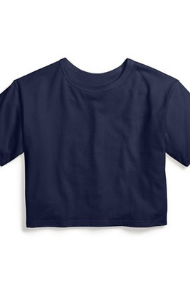 CHAMPION T435C - Girl's Cropped Cotton Tee