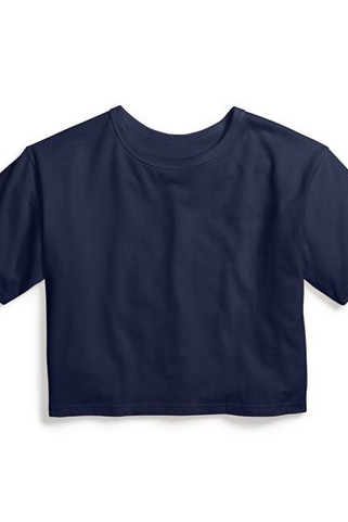 CHAMPION T435C - Girls Cropped Cotton Tee