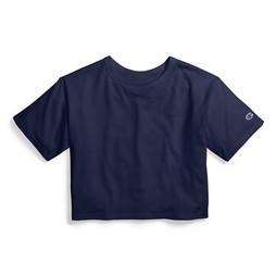 CHAMPION T435C - Girls Cropped Cotton Tee