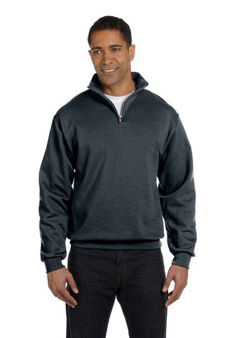 Jerzees 995M - Adult 8 oz. NuBlend® Quarter-Zip Cadet Collar Sweatshirt