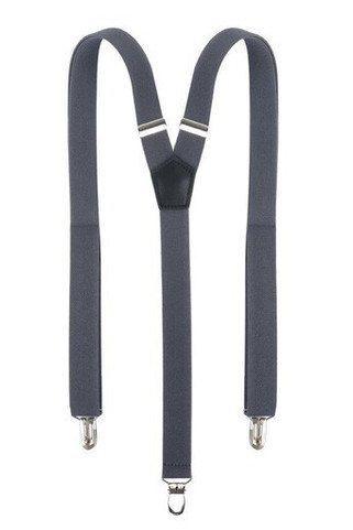 KARLOWSKY KYAG2 - Eleganta Svarta Hängslen med Läderdetaljer