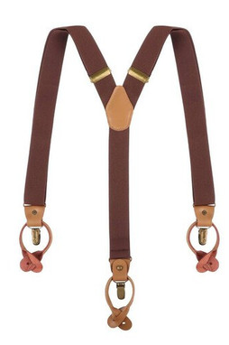 KARLOWSKY KYAG3 - Plain coloured modern suspenders with urban charm