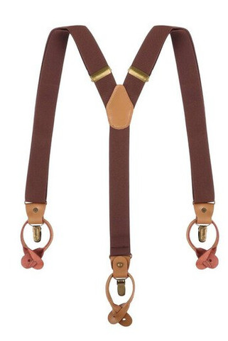 KARLOWSKY KYAG3 - Plain coloured modern suspenders with urban charm