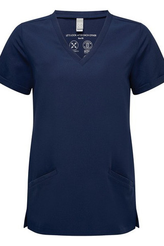 Onna NN310 - Eco-Friendly Stretch V-Neck Tunic with Pockets