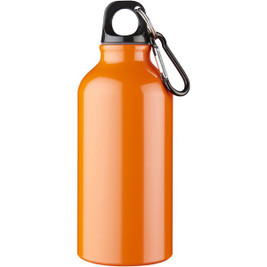 EgotierPro 100002 - Oregon 400 ml aluminium water bottle with carabiner