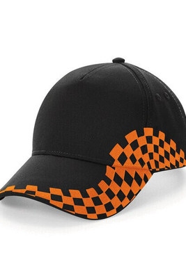 Beechfield B159 - Premium Cotton Racing Cap with Chequer Design